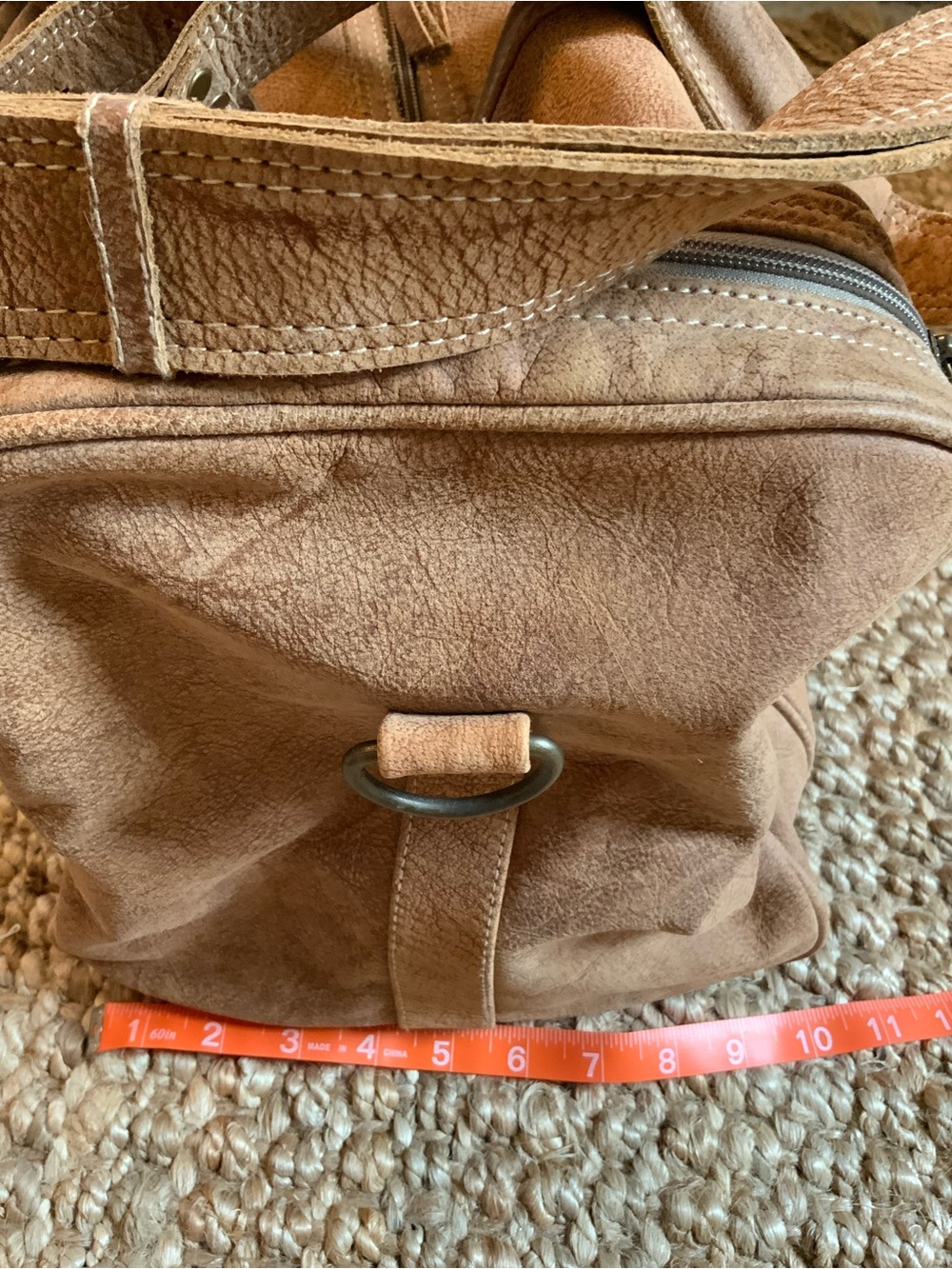 Myra NWOT Leather Duffel Bag - Classic Travel Weekender - Picture 15 of 16